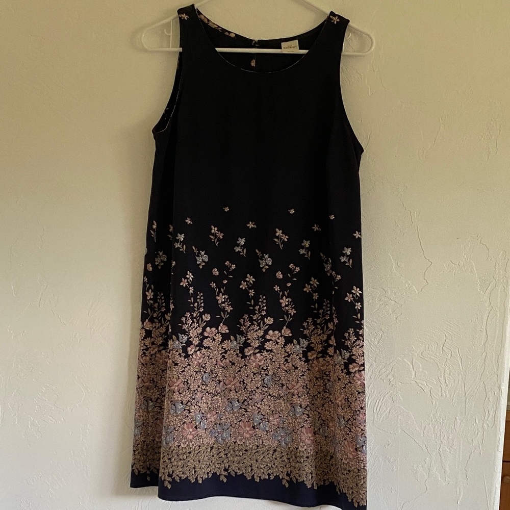 Kaileigh Black Floral Midi Dress